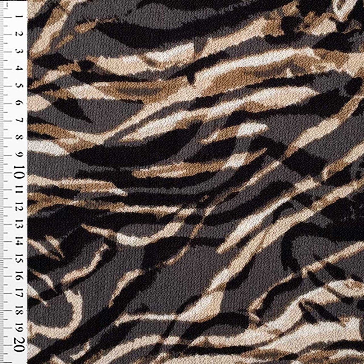 Chiffon med dyreprint Africa