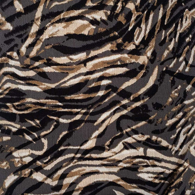 Chiffon med dyreprint, Africa - KreStoffer