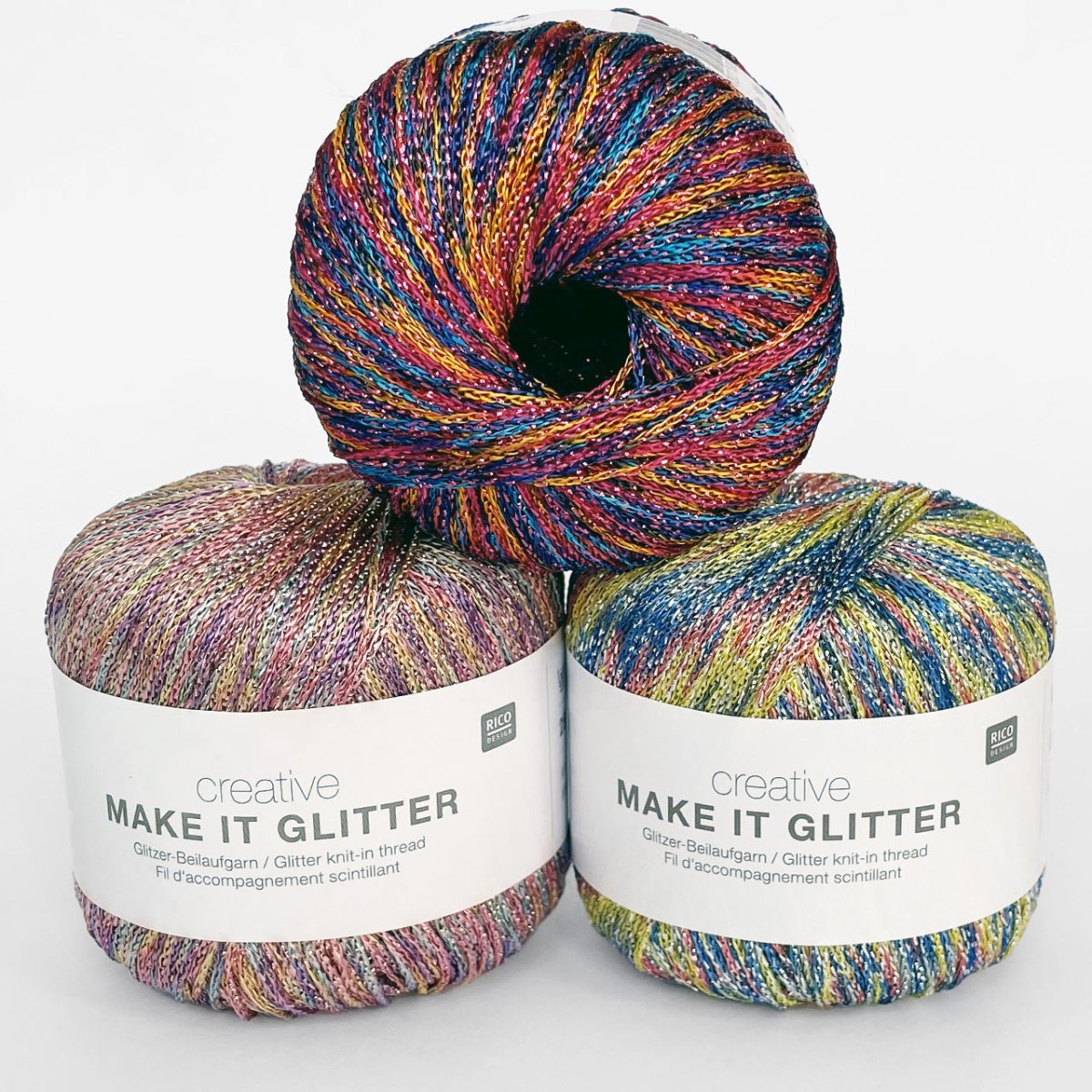 Creative Make It Glitter garn fra Rico Design