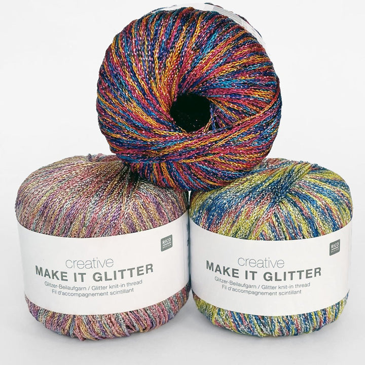 Creative Make It Glitter garn fra Rico Design
