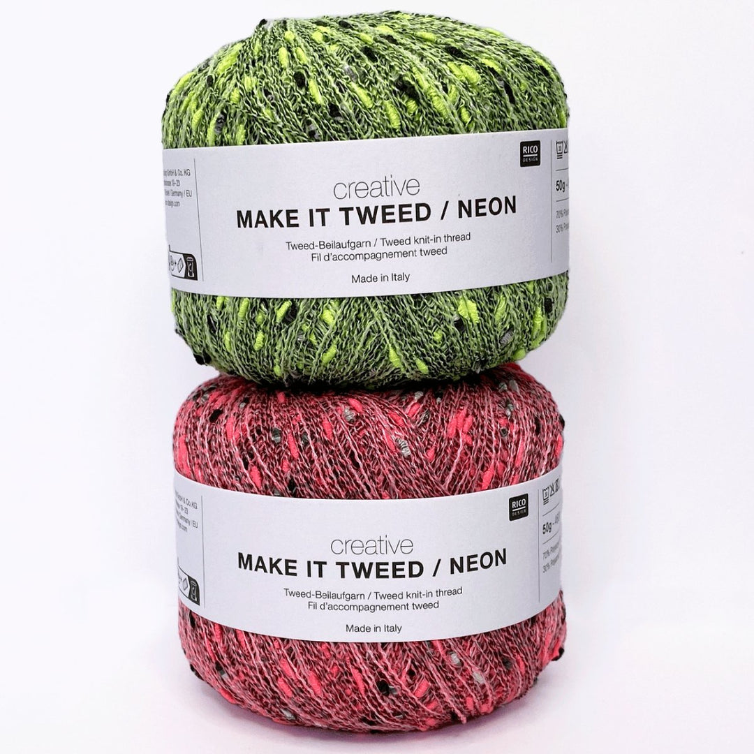 Creative Make It Tweed Neon garn fra Rico Design