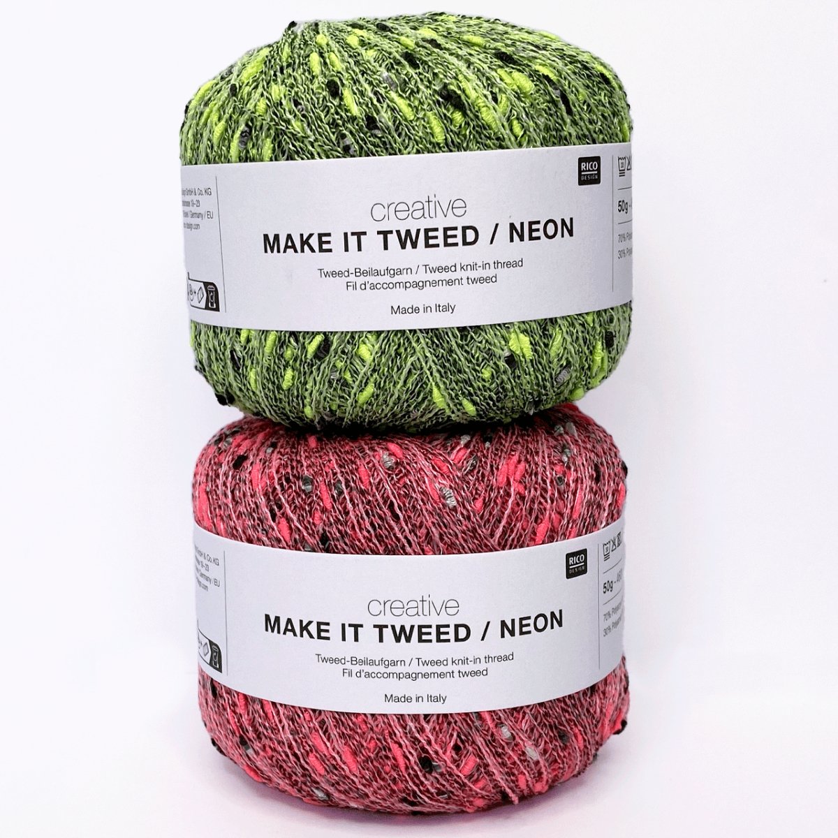 Creative Make It Tweed Neon garn fra Rico Design