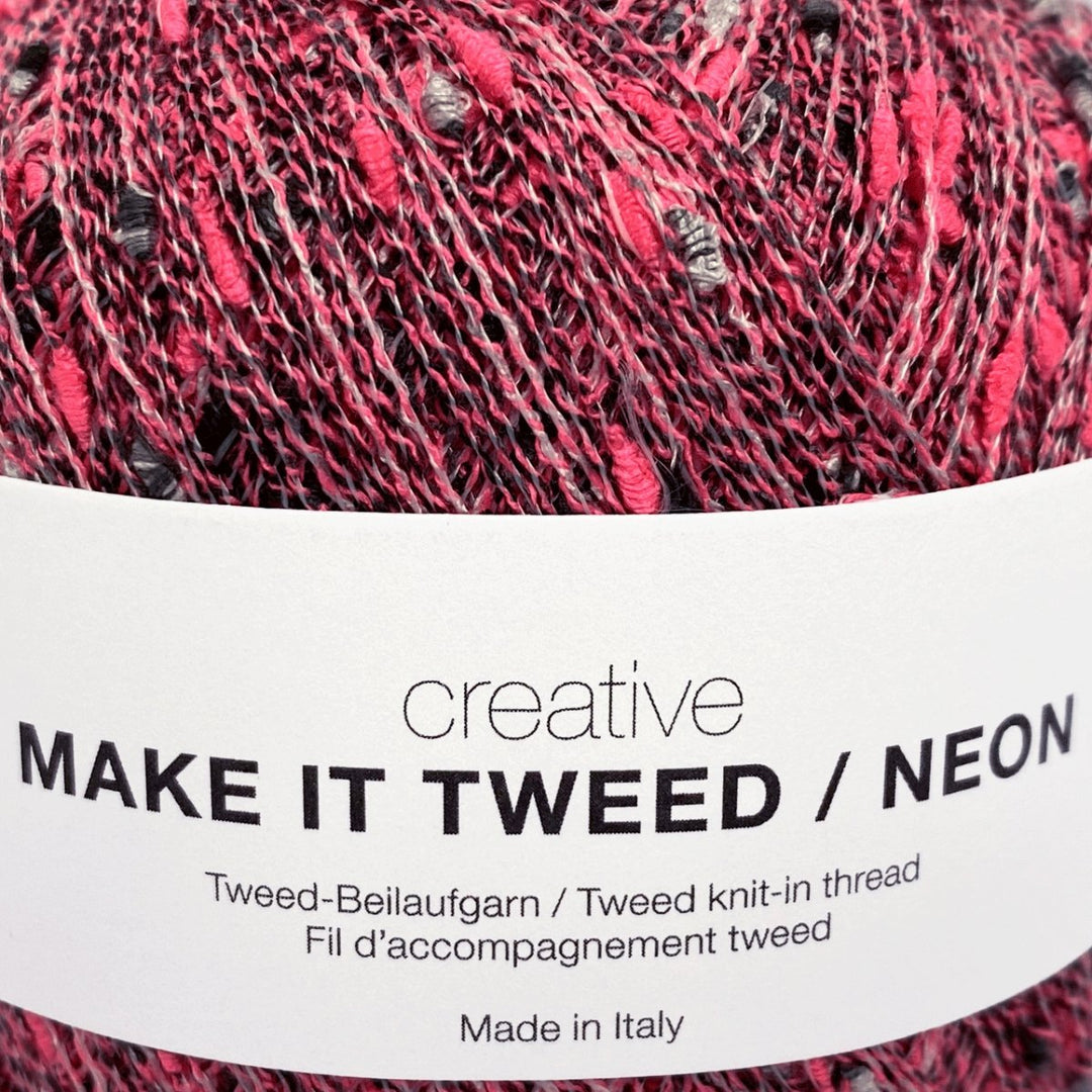Creative Make It Tweed Neon garn fra Rico Design Neon pink