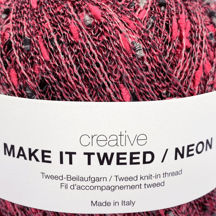 Creative Make It Tweed Neon garn fra Rico Design Neon pink