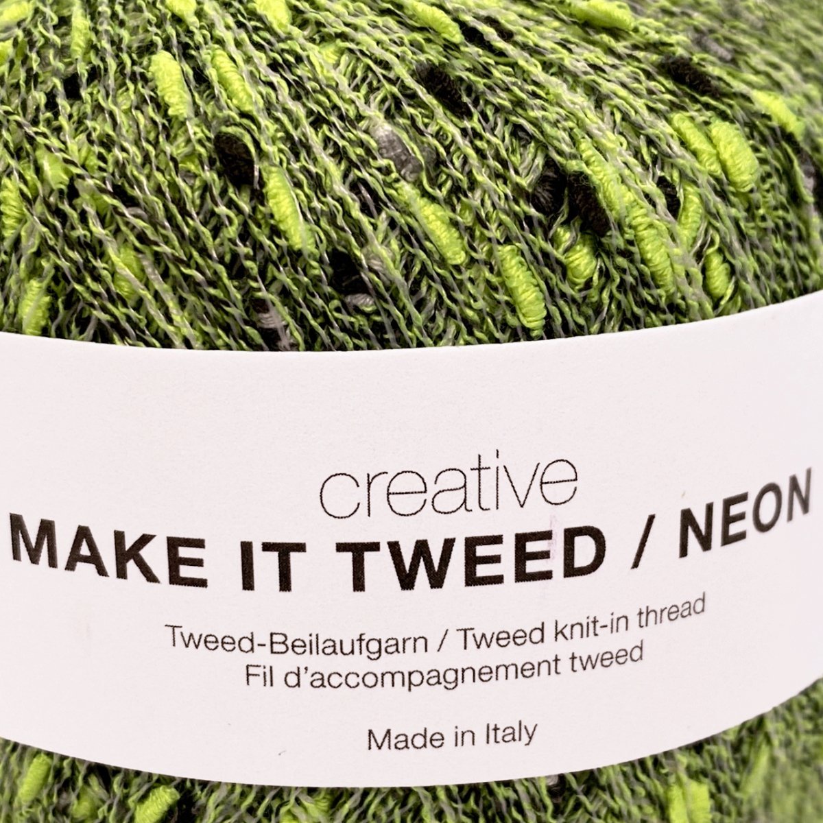 Creative Make It Tweed Neon garn fra Rico Design Neon grøn