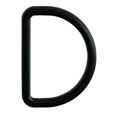 D-ring 35 mm, sort - KreStoffer
