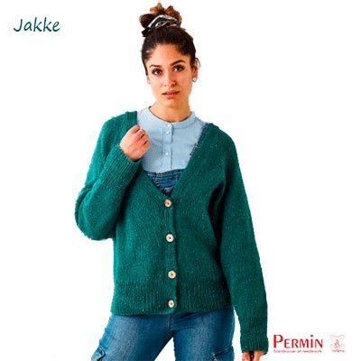 Dagmar jakke fra Permin - KreStoffer