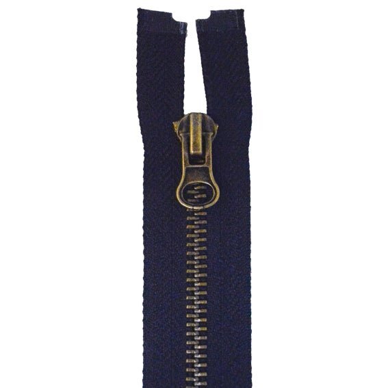 Delbar lynlås 30-80 cm marine