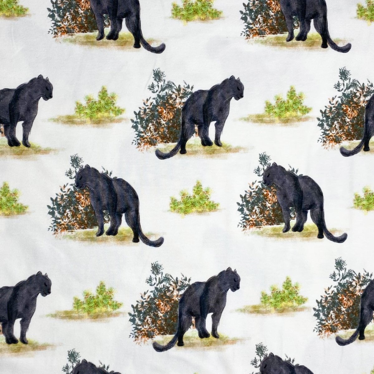 Digital bomuldsjersey med panter