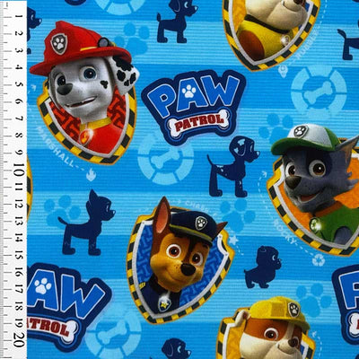 Digital bomuldsjersey med Paw Patrol som helte - KreStoffer