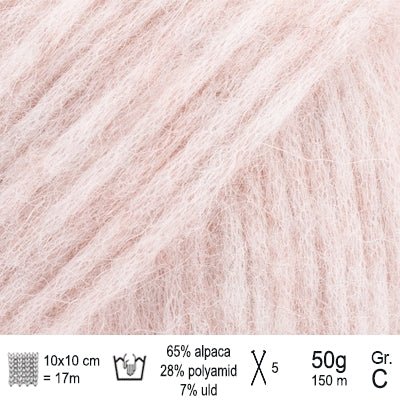 Drops Air garn Rosa sand