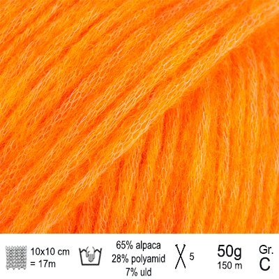 Drops Air garn Electric orange mix