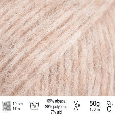 Drops Air garn Lys beige