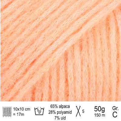 Drops Air garn Farve Strawberry ice cream - KreStoffer