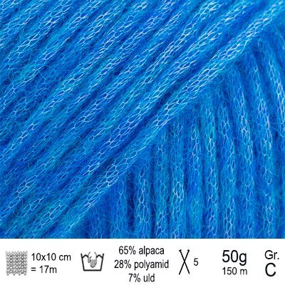 Drops Air garn Farve Lys blå mix - KreStoffer