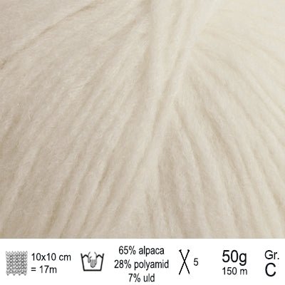 Drops Air garn Farve Natur - KreStoffer