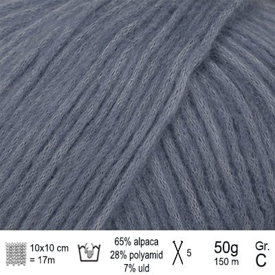 Drops Air garn Farve Jeansblå - KreStoffer