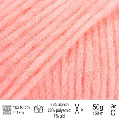 Drops Air garn Peach pink