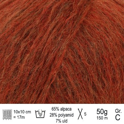 Drops Air garn Farve Orange mix - KreStoffer