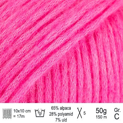 Drops Air garn Farve Electric orange mix - KreStoffer