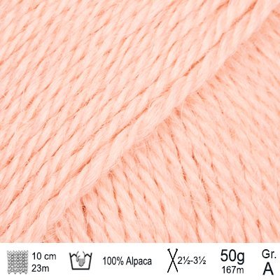 Drops Alpaca garn Farve Jordbærcreme - KreStoffer