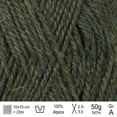 Drops Alpaca garn Skovgrøn mix
