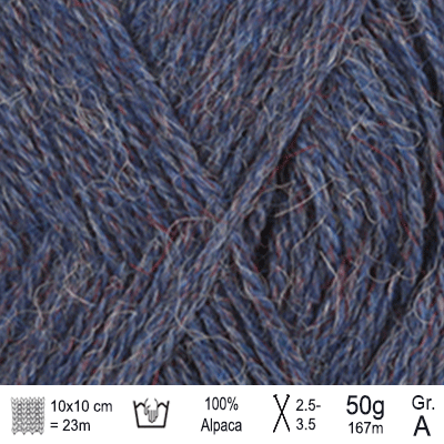 Drops Alpaca garn Måneskinsblå mix