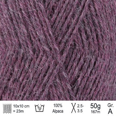 Drops Alpaca garn Farve Lilla tåge - KreStoffer