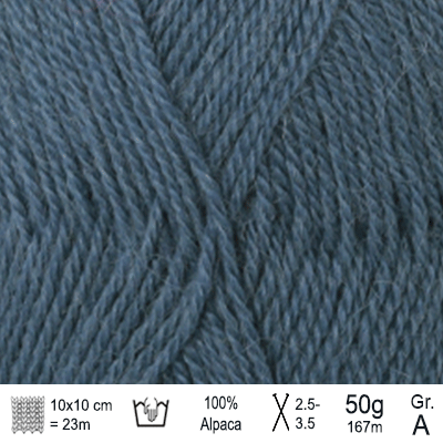 Drops Alpaca garn Farve Jeansblå - KreStoffer