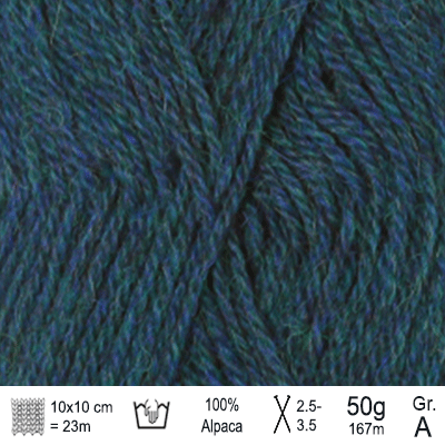 Drops Alpaca garn Farve Petrol - KreStoffer