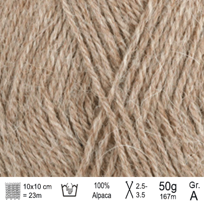Drops Alpaca garn Farve Nougat - KreStoffer
