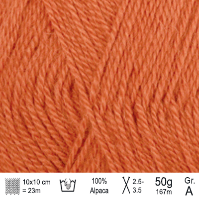 Drops Alpaca garn Orange