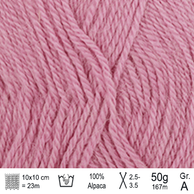 Drops Alpaca garn Farve Mellem rosa - KreStoffer