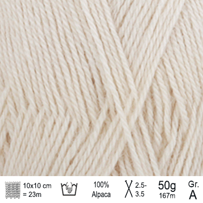 Drops Alpaca garn Farve Natur - KreStoffer