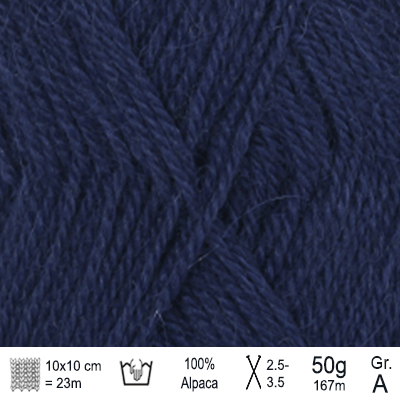 Drops Alpaca garn Farve Marineblå - KreStoffer