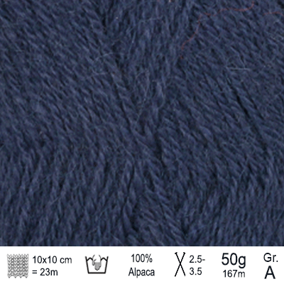 Drops Alpaca garn Mørk indigo