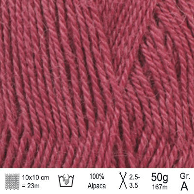 Drops Alpaca garn Farve Hindbær rose - KreStoffer
