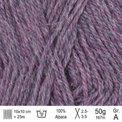 Drops Alpaca garn Ametyst mix