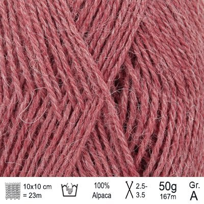Drops Alpaca garn Mørk blush mix