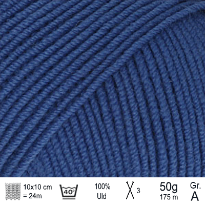 Drops Baby Merino garn Elektrisk blå