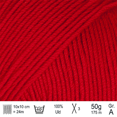 Drops Baby Merino garn Rød