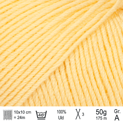 Drops Baby Merino garn Gul