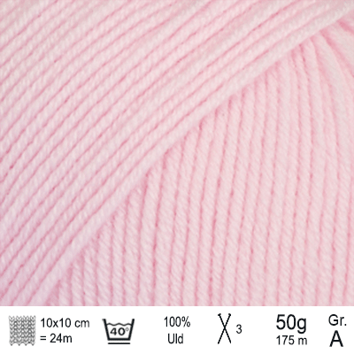 Drops Baby Merino garn Lyserosa