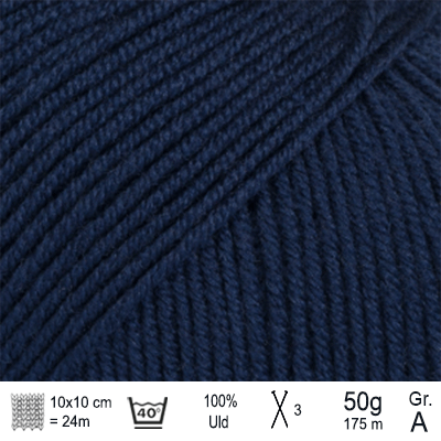 Drops Baby Merino garn Marineblå