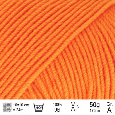 Drops Baby Merino garn Orange