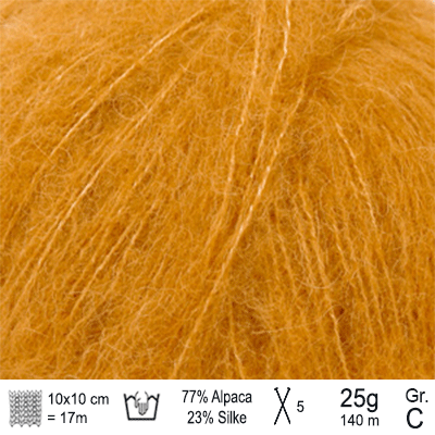 Drops Brushed Alpaca Silk garn Karry