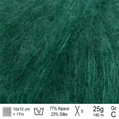 Drops Brushed Alpaca Silk garn Skovgrøn