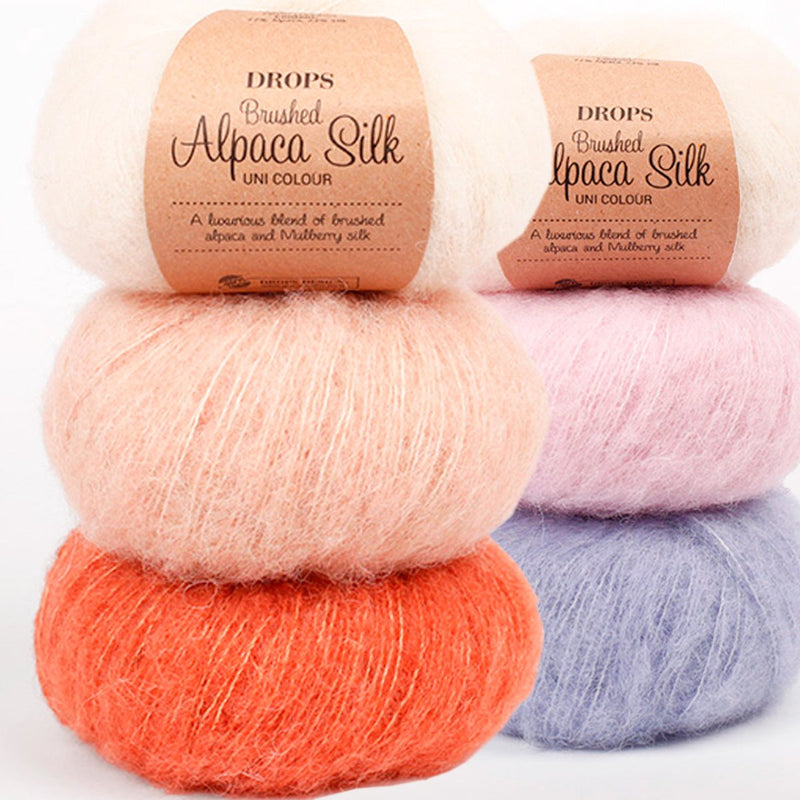 Drops Brushed Alpaca Silk garn - KreStoffer