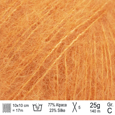 Drops Brushed Alpaca Silk garn Mandarin