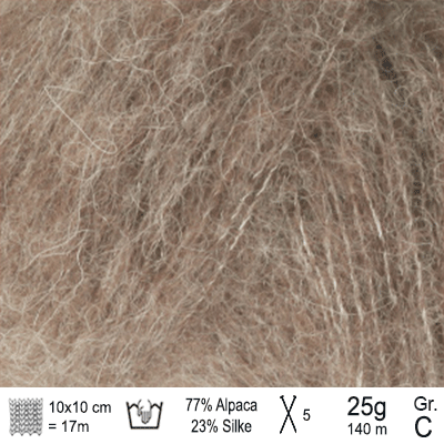 Drops Brushed Alpaca Silk garn Beige